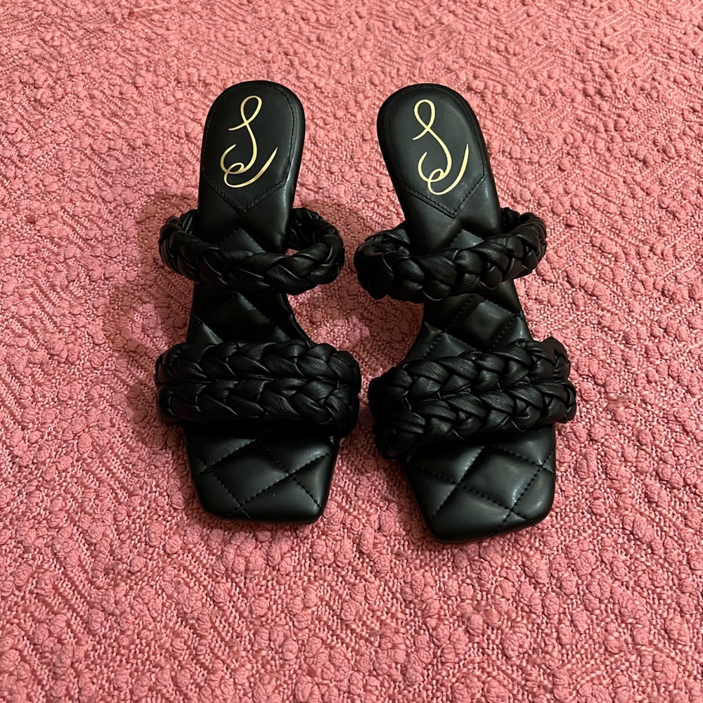 Sam Edelman Black Braided Sandals - new without tags